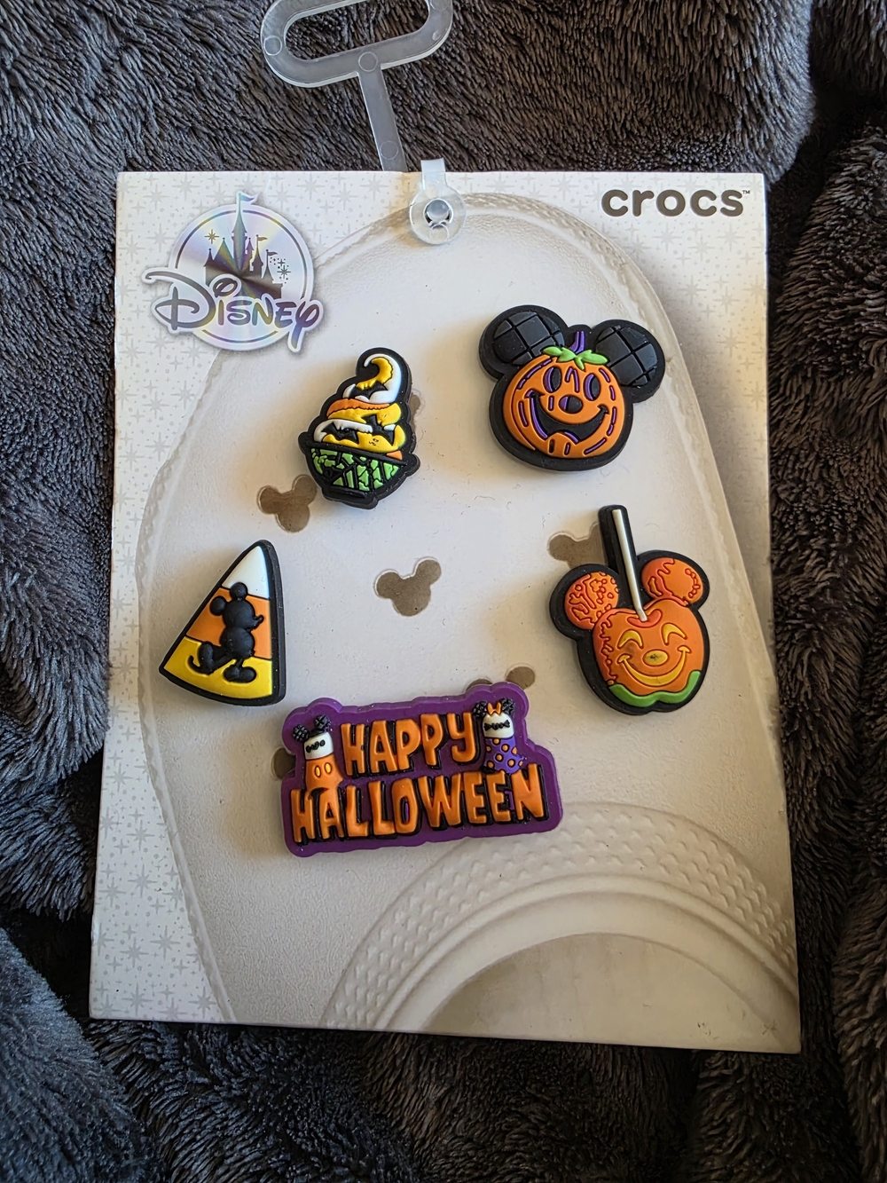Crocs Disney Halloween Jibbitz Charm Set - Orange & Black